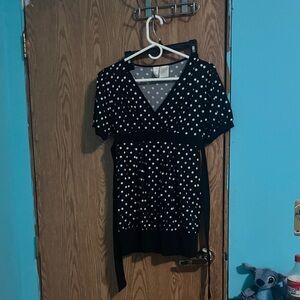 Black and White Polka Dot blouse